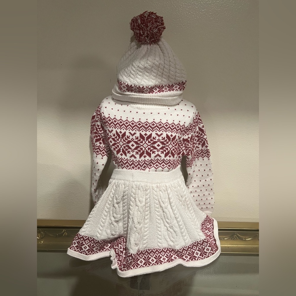 Girls sweater skirt set